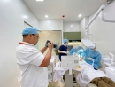 Cao Thành Tiến đang tác nghiệp