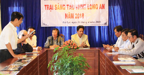 Lễ tổng kết Trại sáng tác năm 2018 của đoàn văn hghệ sĩ Long An tại Đà Lạt