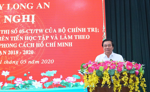 Bí thư Tỉnh ủy Phạm Văn Rạnh đề nghị các cấp ủy, chính quyền, địa phương, đơn vị trong tỉnh cần tiếp tục quán triệt Chỉ thị số 05